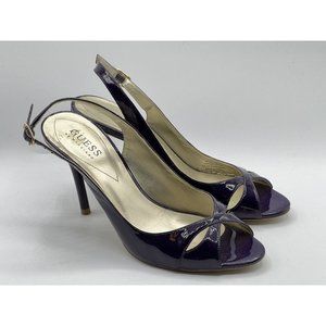 Guess By Marciano Purple Slingback Heel Women's Size 6.5 M